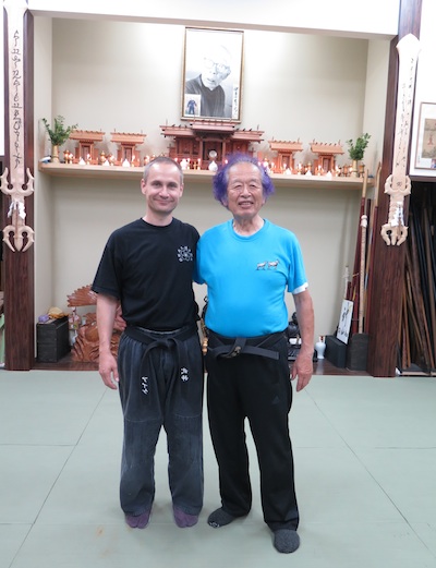 Hatsumi Sensei und Eike Kujaw Hatsumi Sensei und Eike Kujaw